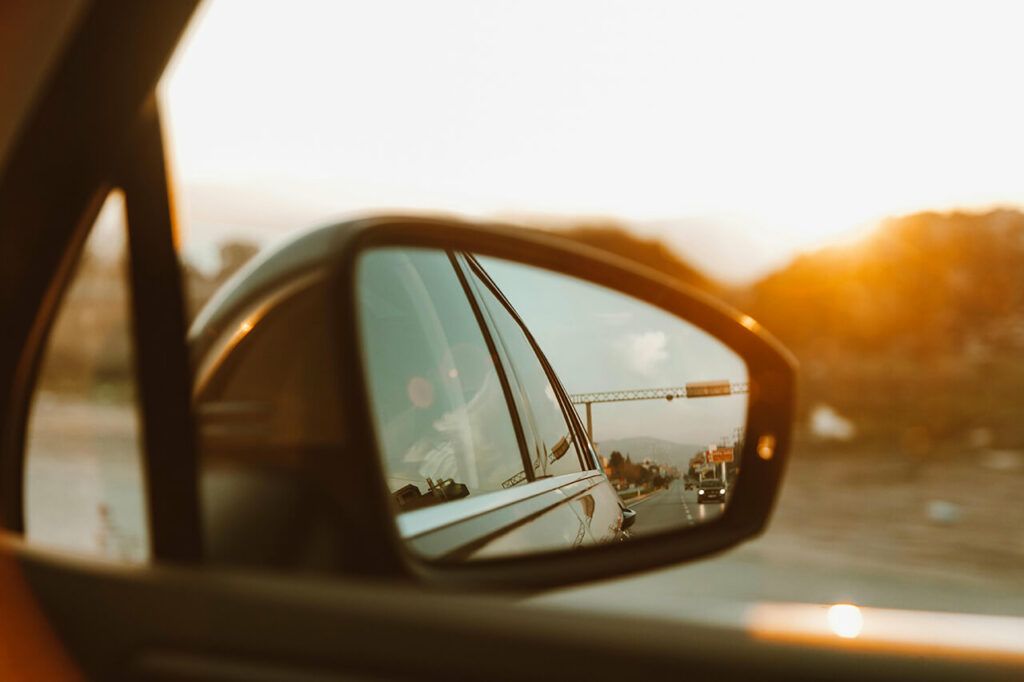 Wing Mirror Glass On Car